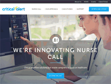 Tablet Screenshot of criticalalert.com